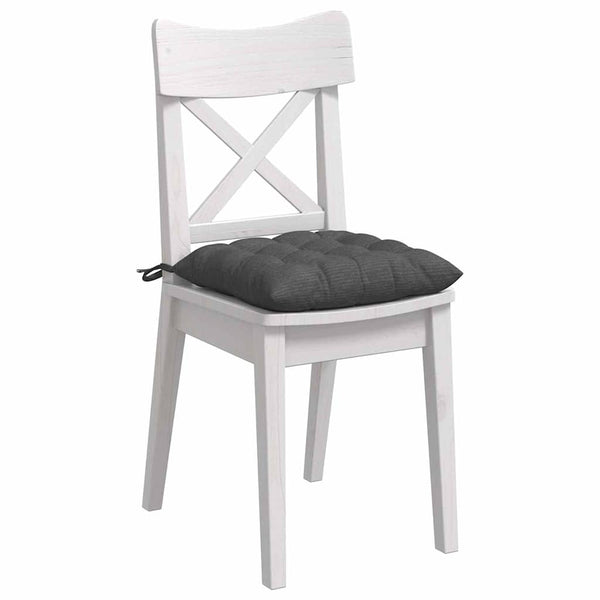 Sitzkissen 4er Set Dunkelgrau Cord