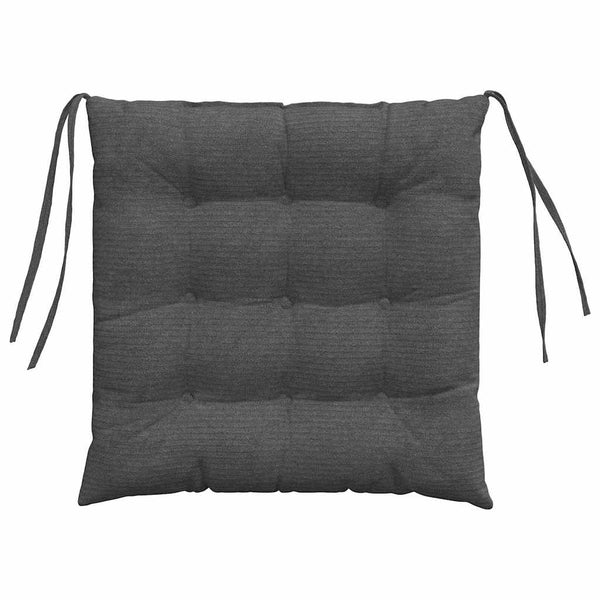 Sitzkissen 4er Set Dunkelgrau Cord
