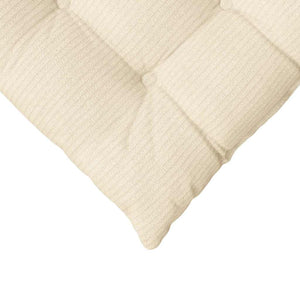 Sitzkissen 4er Set Creme Cordstoff 40x40