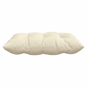 Sitzkissen 4er Set Creme Cordstoff 40x40