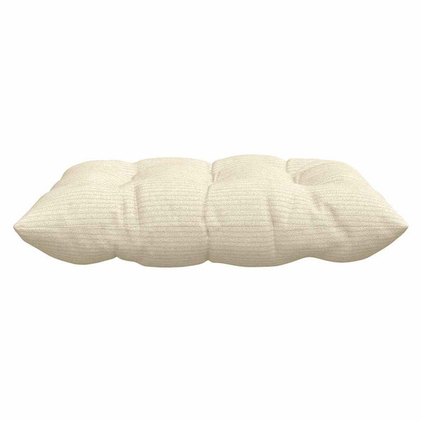 Sitzkissen 4er Set Creme Cordstoff 40x40
