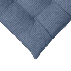 Sitzkissen 4er-Set Blau Cord 40x40 cm
