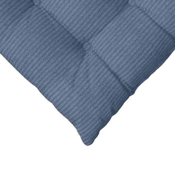 Sitzkissen 4er-Set Blau Cord 40x40 cm
