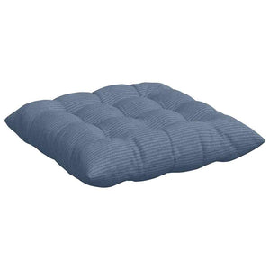Sitzkissen 4er-Set Blau Cord 40x40 cm