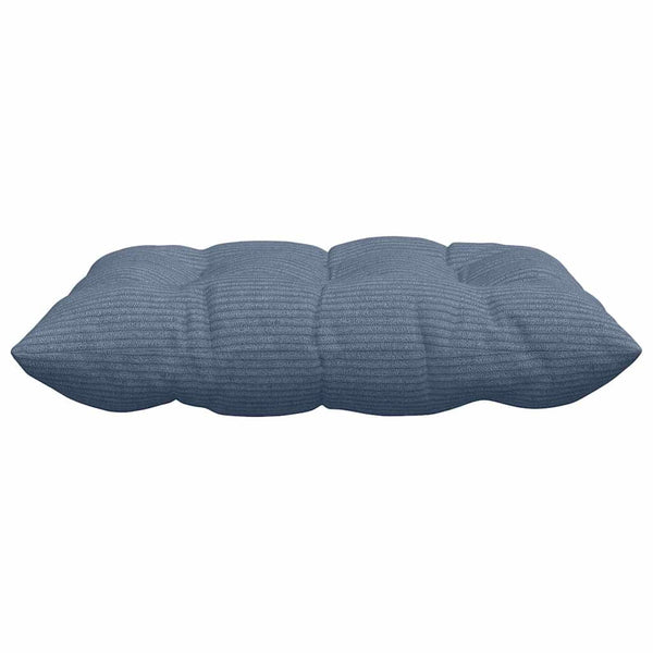 Sitzkissen 4er-Set Blau Cord 40x40 cm