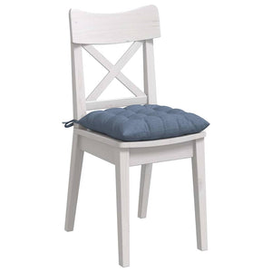 Sitzkissen 4er-Set Blau Cord 40x40 cm