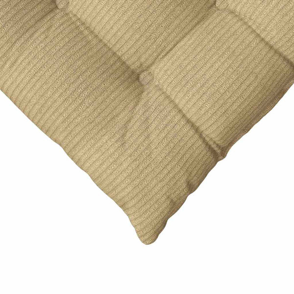 Sitzkissen 4er Set Grau-Grün Cord