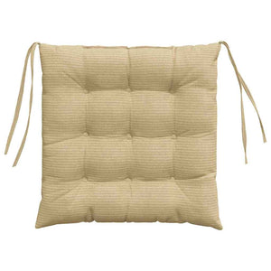 Sitzkissen 4er Set Grau-Grün Cord
