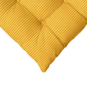 Sitzkissen Gelb Cord 40x40 cm 4er-Set