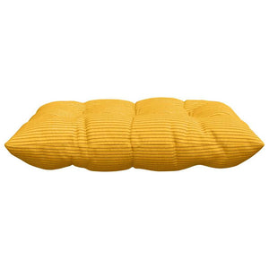 Sitzkissen Gelb Cord 40x40 cm 4er-Set