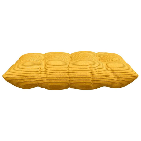 Sitzkissen Gelb Cord 40x40 cm 4er-Set