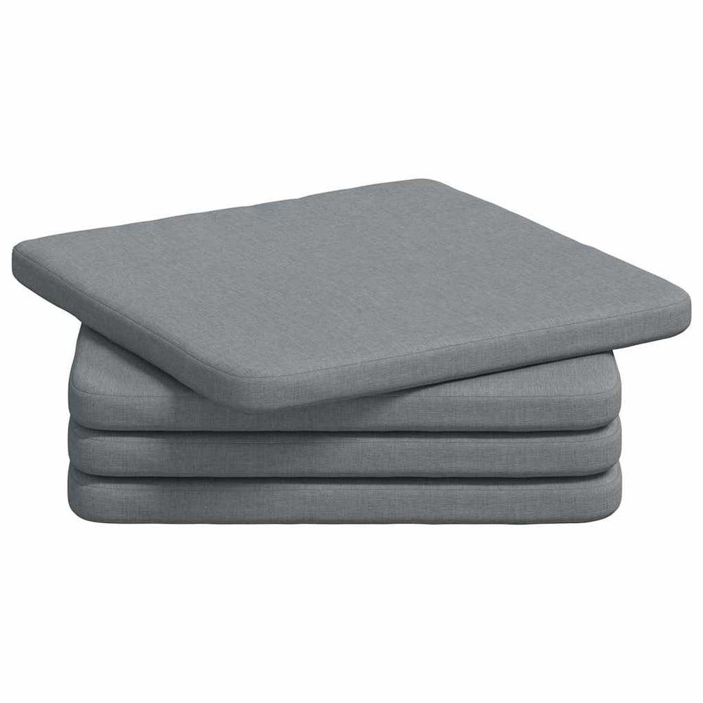Sitzkissen 4er Set Hellgrau 40x40 cm