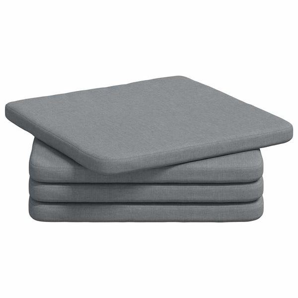 Sitzkissen 4er Set Hellgrau 40x40 cm