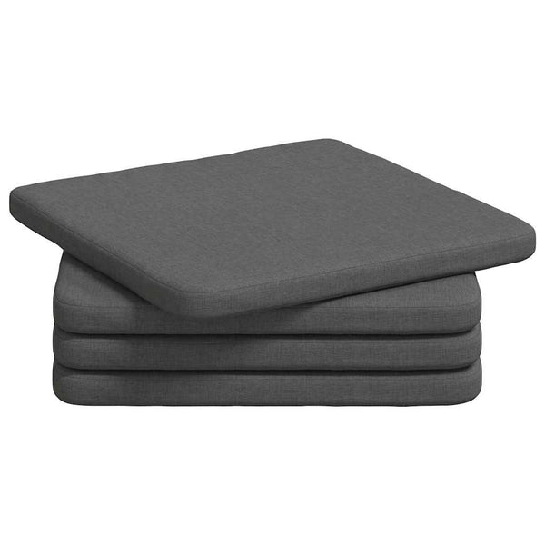 Sitzkissen 4er-Set Dunkelgrau 40x40 cm