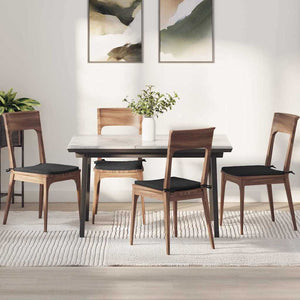 Schwarze Sitzkissen 4er Set, 40x40 cm