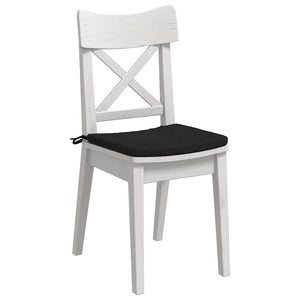 Schwarze Sitzkissen 4er Set, 40x40 cm