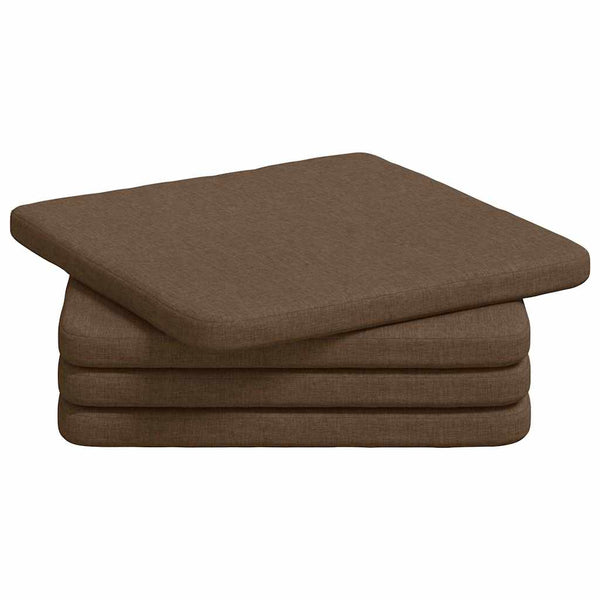 Sitzkissen Braun 4er Set 40x40 cm