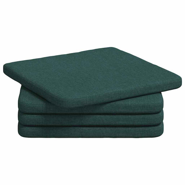 Sitzkissen Dunkelgrün 4er Set 40x40 cm