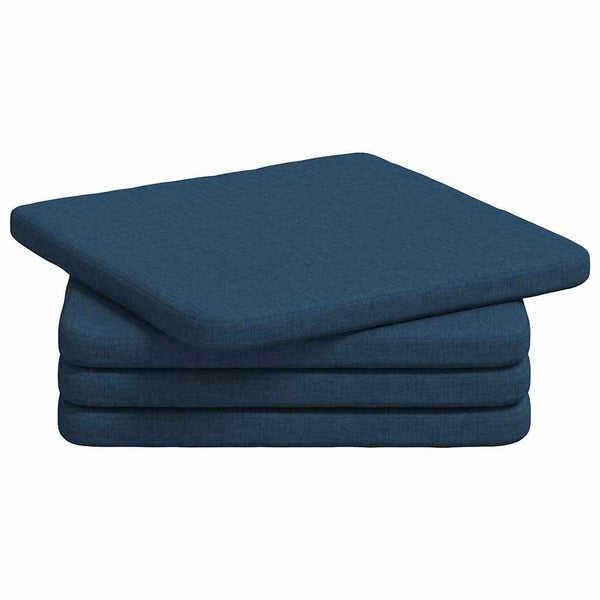 Blaue Sitzkissen 4er-Set 40x40 cm
