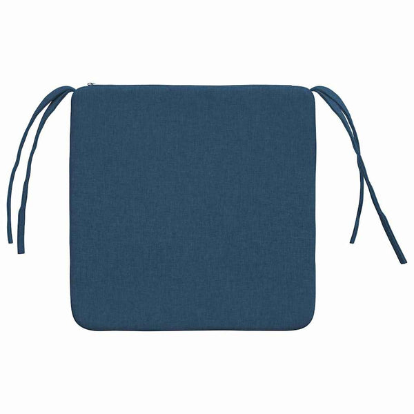 Blaue Sitzkissen 4er-Set 40x40 cm