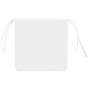 Sitzkissen 4er Set Weiß 40x40 cm