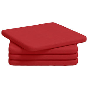 Rote Sitzkissen 4er Set 40x40 cm