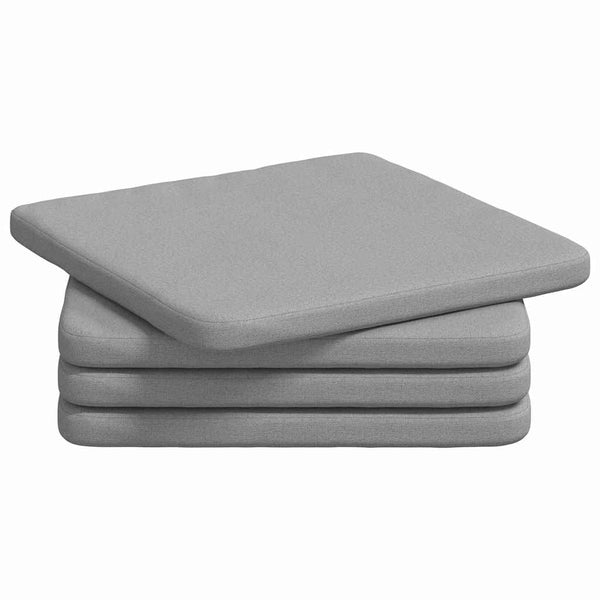 Sitzkissen 4er Set Wolkengrau 40x40 cm