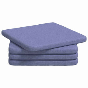 Jeans blaue Sitzkissen, 4er-Set