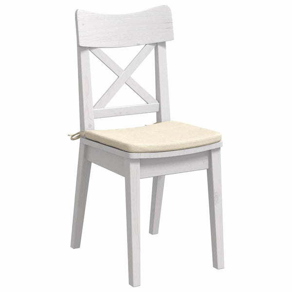 Sitzkissen 4er Set Creme Cord 40x40 cm