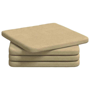 Sitzkissen 4er Set Grau-Grün Cord