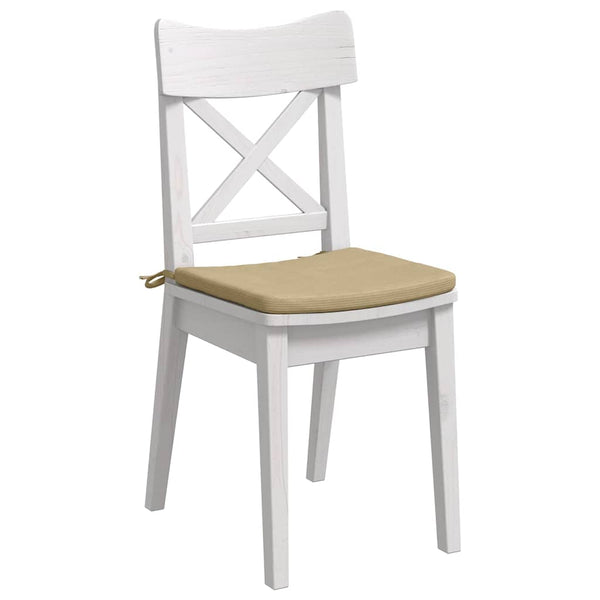 Sitzkissen 4er Set Grau-Grün Cord