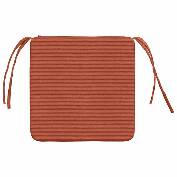 Sitzkissen 4er Set Rot-Orange Cord