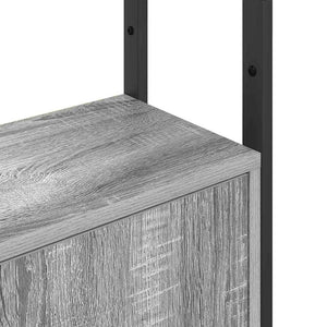 Bücherregal Grau Sonoma 40x24x161 cm