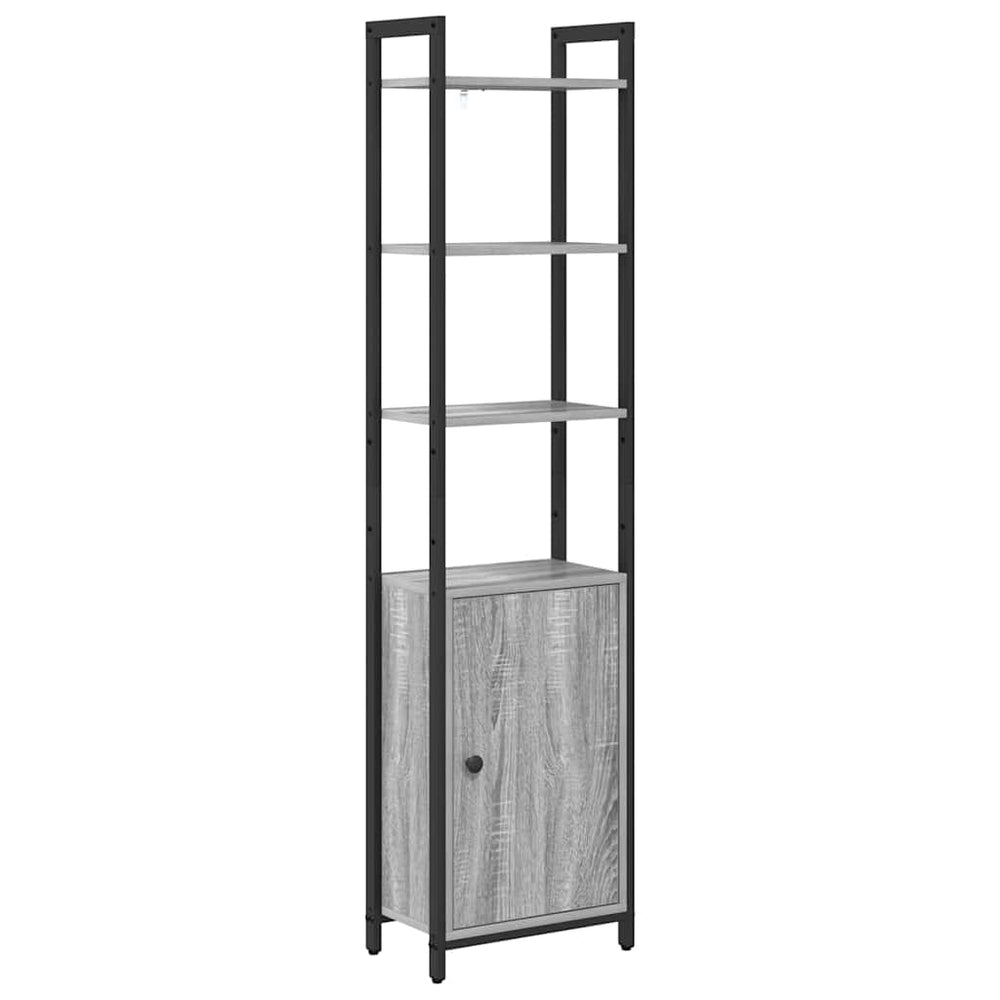 Bücherregal Grau Sonoma 40x24x161 cm