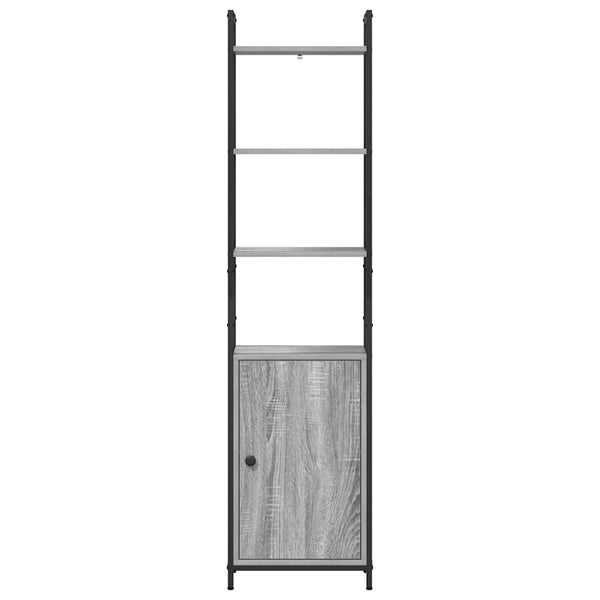 Bücherregal Grau Sonoma 40x24x161 cm