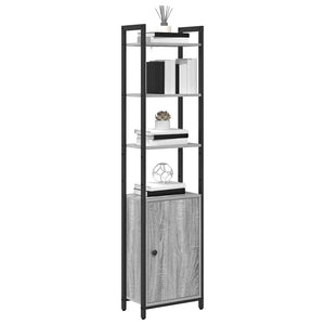 Bücherregal Grau Sonoma 40x24x161 cm