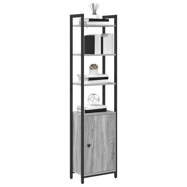 Bücherregal Grau Sonoma 40x24x161 cm