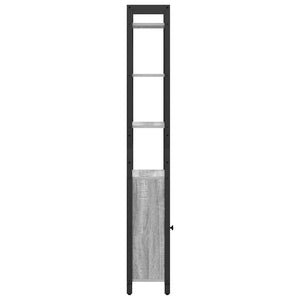 Bücherregal Grau Sonoma 40x24x161 cm