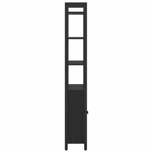 Bücherregal Schwarz Eichenoptik 161 cm