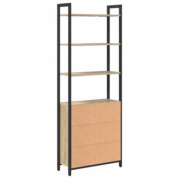 Bücherregal Sonoma Eiche 60x24x161 cm