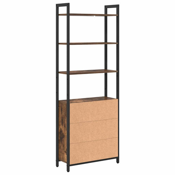 Bücherregal Geräucherte Eiche 60x24x161 cm