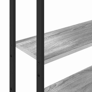 Bücherregal Grau Sonoma 60x24x161cm