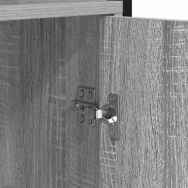 Bücherregal Grau Sonoma 60x24x161cm