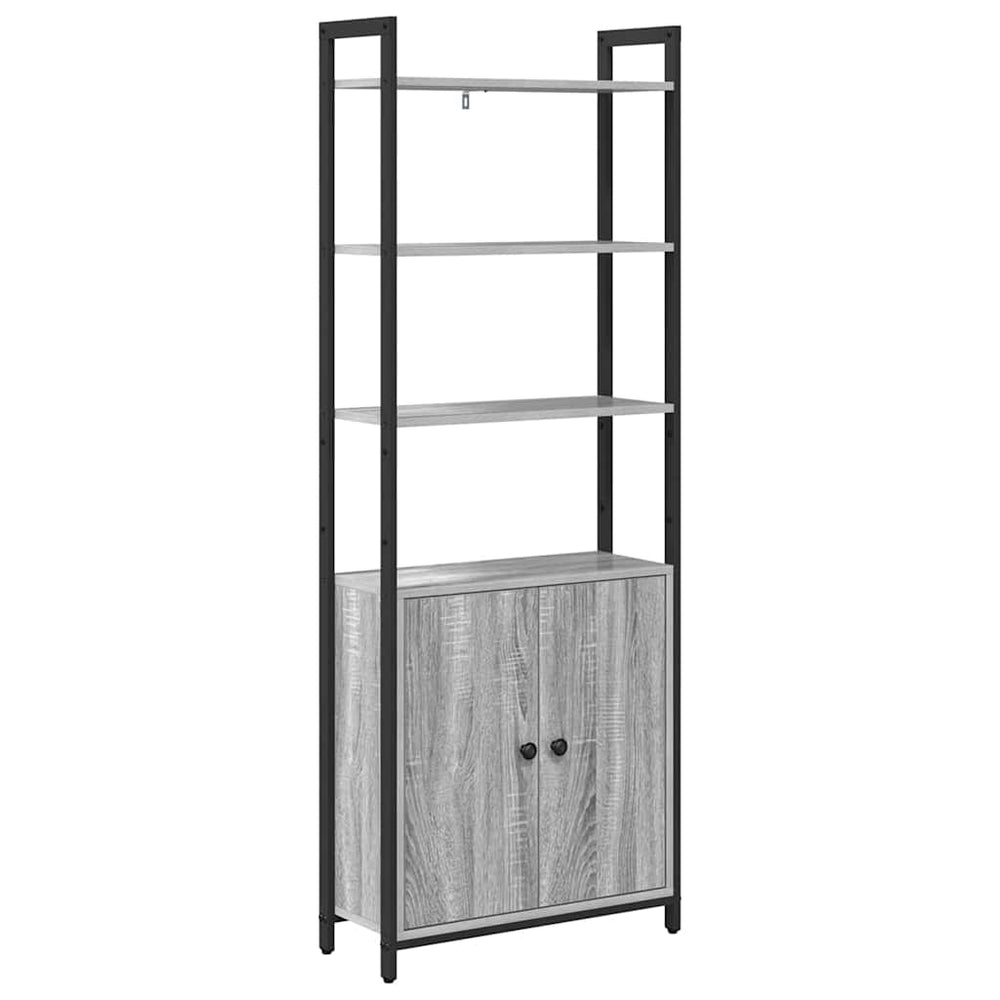 Bücherregal Grau Sonoma 60x24x161cm
