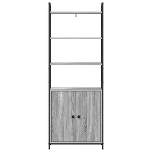 Bücherregal Grau Sonoma 60x24x161cm