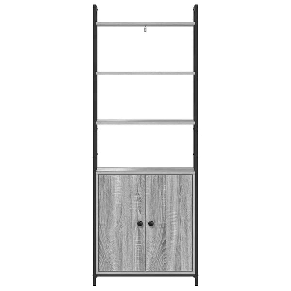 Bücherregal Grau Sonoma 60x24x161cm