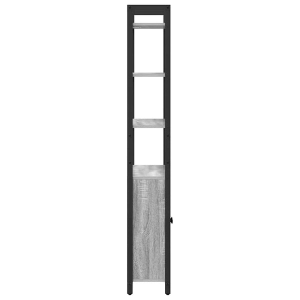 Bücherregal Grau Sonoma 60x24x161cm