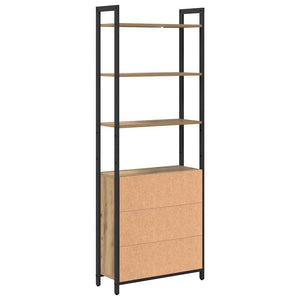 Bücherregal Artisan Eiche 60x24x161 cm