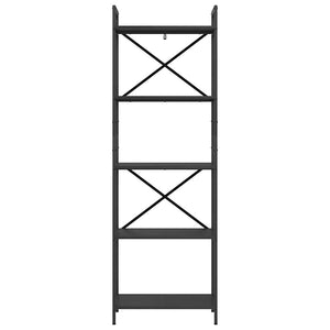 Bücherregal Schwarz Eichen-Optik, 171 cm hoch