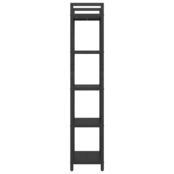 Bücherregal Schwarz Eichen-Optik, 171 cm hoch